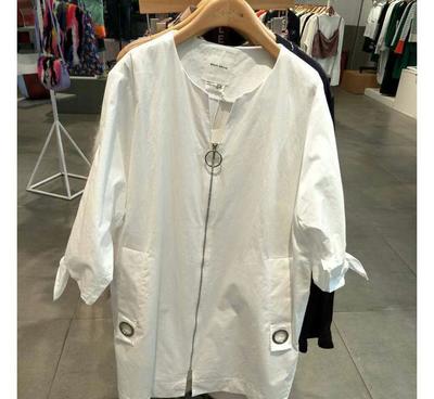 2017夏新款薄款韩版中长款外套风衣HRJP3 工厂女装货源的时尚新选择